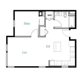 One bedroom one bathroom