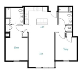 Two bedroom Two bathroom
