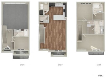 3d floorplan  at Salerno, Chula Vista, CA