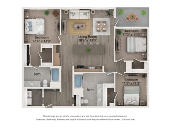 Three Bedroom