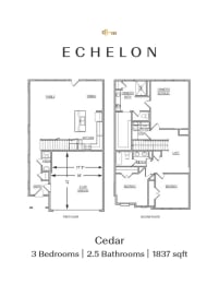 the floor plan of the condo