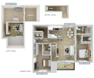 the floor plans of the suites are presented in this image