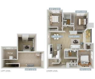 the outlook apartments floor plan  studio