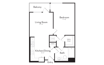 E-A3 1x1 661 Sqft