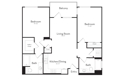 Two Bedroom Two Bathroom
