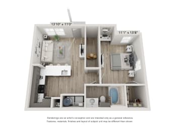 A1 Floorplan at Emerson at Trace, San Marcos, 78666