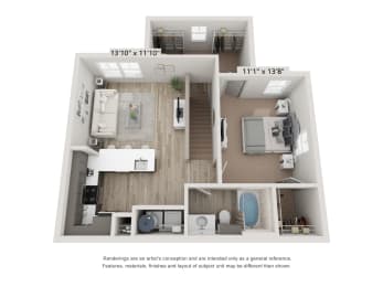 A1A Floorplan at Emerson at Trace, San Marcos, Texas