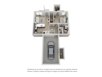 A2D Floorplan at Emerson at Trace, San Marcos, 78666