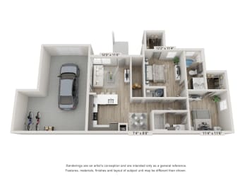 B1B Floorplan at Emerson at Trace, Texas, 78666