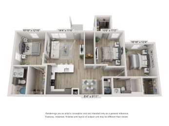 C1 Floorplan at Emerson at Trace, San Marcos