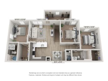 C1A Floorplan at Emerson at Trace, San Marcos, TX