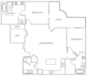 2x2 1425sf