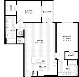 the floor plan of the upper level of the house