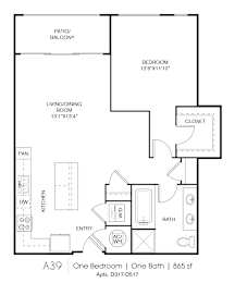 A39 Floorplan at Grey House, Houston, Texas