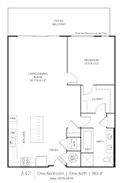 A47 Floorplan at Grey House, Texas