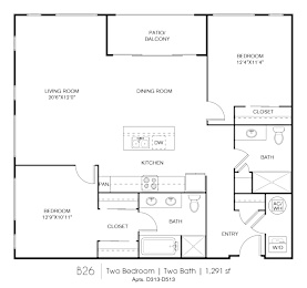 B26 Floorplan at Grey House, Texas, 77027