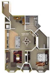 B4 Floor Plan at 1600 Glenarm Place, Colorado