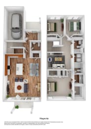 Magnolia Floor Plan at Berkeley Homes, South Carolina