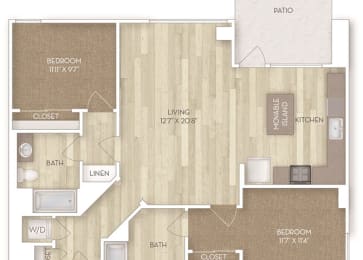 Two bedroom Two bathroom