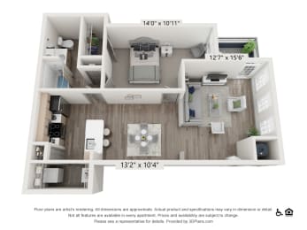 One Bedroom One Bathroom