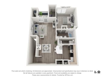 One Bedroom One Bathroom