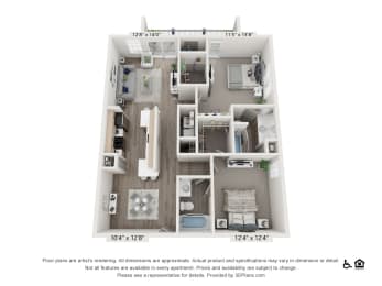 Two Bedroom Two Bathroom
