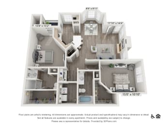 Two Bedroom Two Bathroom