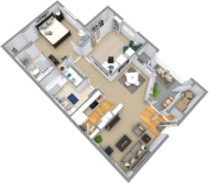 2bed 2bath Floor Plan at Monarch Meadows, Riverton, UT, 84096