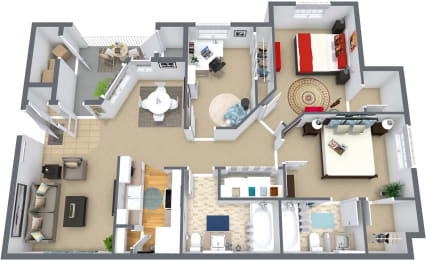 3bed 2bath Floor Plan at Monarch Meadows, Riverton, Utah