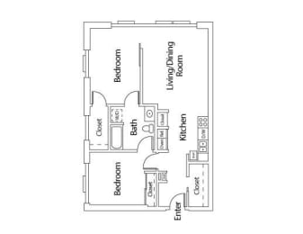 2x1 B at mResidences Portland Pearl District, Portland