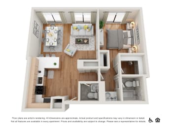 1 bed 1.5 bath at Nob Hill Tower Apartments, San Francisco, CA, 94109
