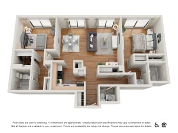 2 bed 2.5 bath at Nob Hill Tower Apartments, San Francisco, California