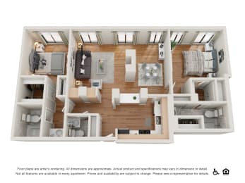 2 bed 2.5 bath C at Nob Hill Tower Apartments, California, 94109