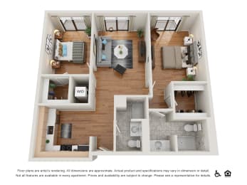2 bed 2 bath at Nob Hill Tower Apartments, San Francisco, CA, 94109