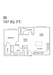 1D floorplan