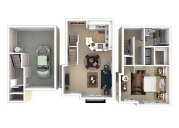 11CB1 Floor Plan at Lionsgate South, Hillsboro, Oregon