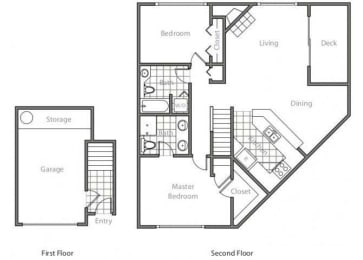 22CA Floor Plan at Lionsgate South, Hillsboro