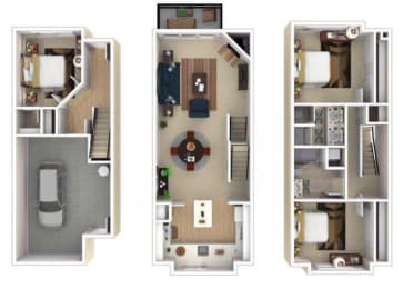 22CI1 Floor Plan at Lionsgate South, Hillsboro, Oregon
