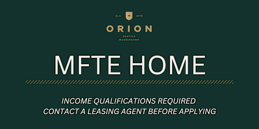 Orion MFTE Floorplan Image at Orion, Seattle, Washington