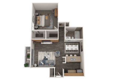 Orion 59 Renovated 1 bed 1 bath floor plan apartment home