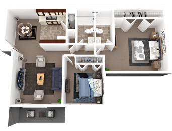 two bedroom two bathroom