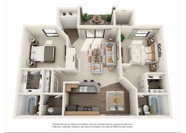 2 bedroom Classic | Two bedroom Two bathroom