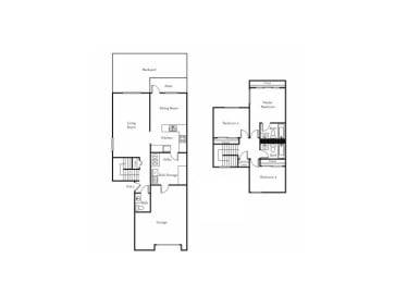 Model D floor plan.