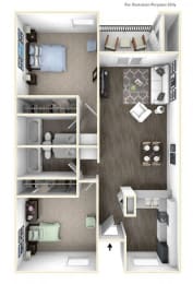 Two Bedroom Two Bathroom
