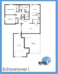 modeel c 2b 1br