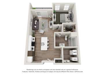 1 bedroom 1 bathroom  at Velo Village Apartments, Franklin, WI