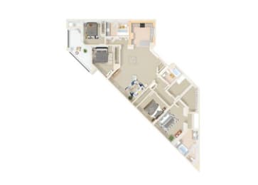 2203 sq.ft. Sea Breeze Floor Plan  at Greenfield Village, 5540 Ocean Gate Lane