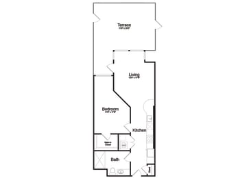 B1.1 Floor Plan at AV8, San Diego, 92101