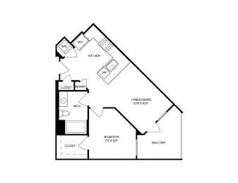 A black and white image of a house floor plan.