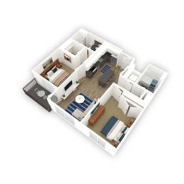 Delambre floor plan 3D